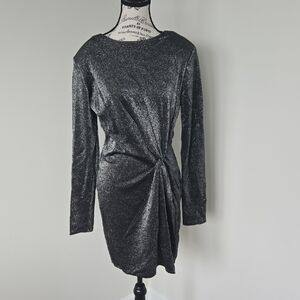 Elegant Black Glitter Dress